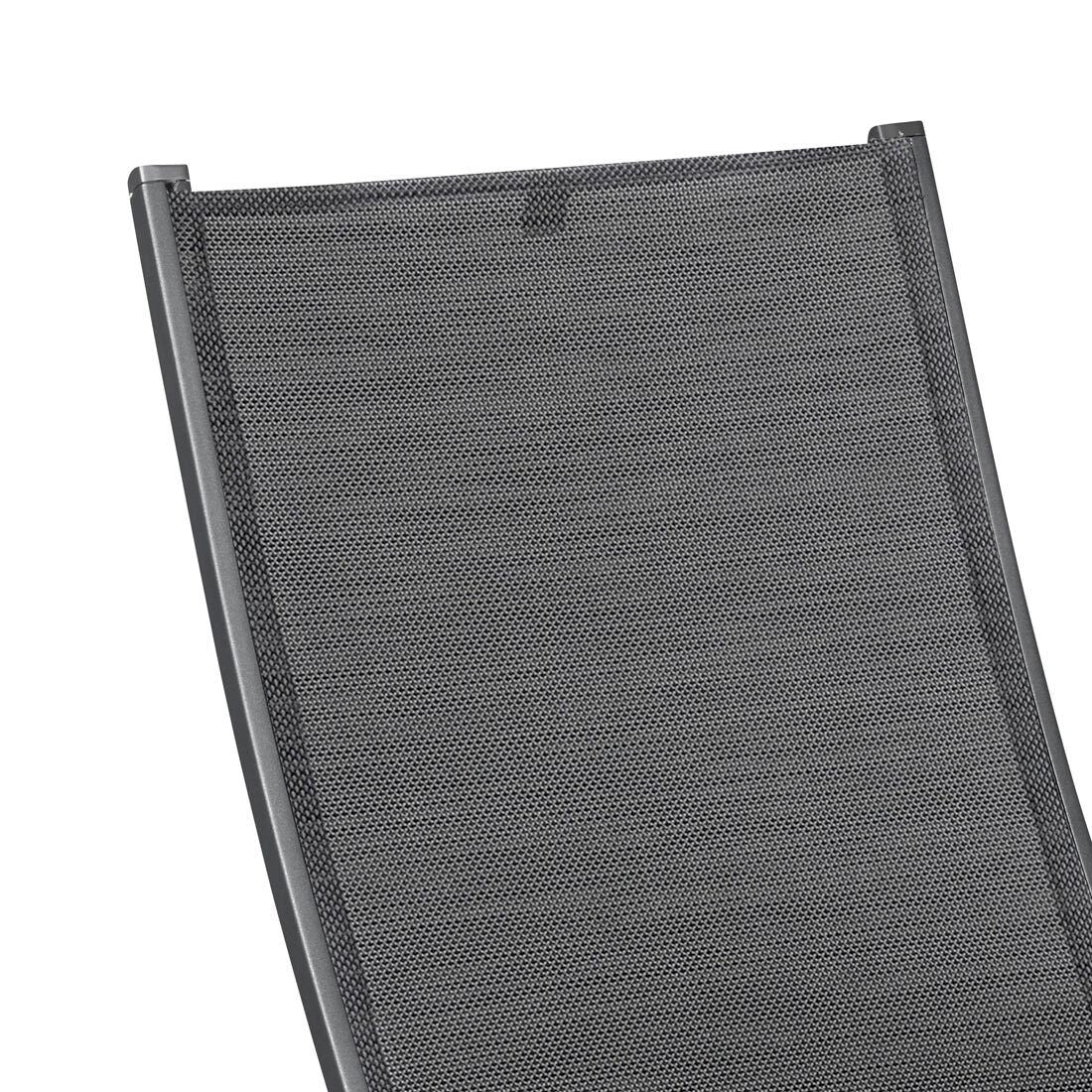 Montert klappstol ute Simply aluminium/textilen 58x70 cm i hage