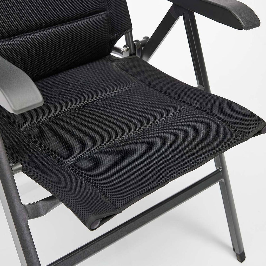 Sideprofil av Klappstol ute Slight aluminium/textilen regulerbar rygg - Kettler