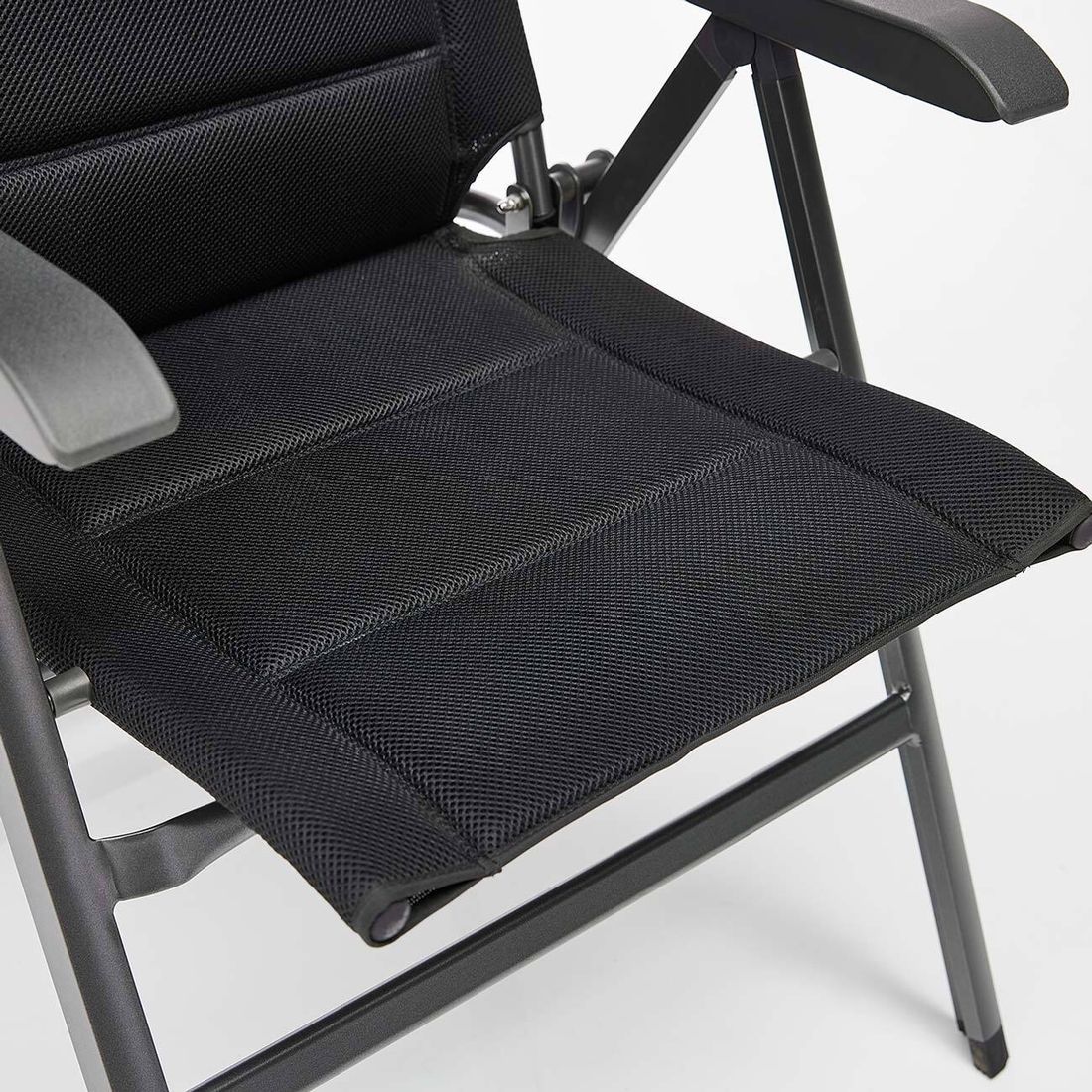 Sideprofil av Klappstol ute Slight aluminium/textilen regulerbar rygg - Kettler