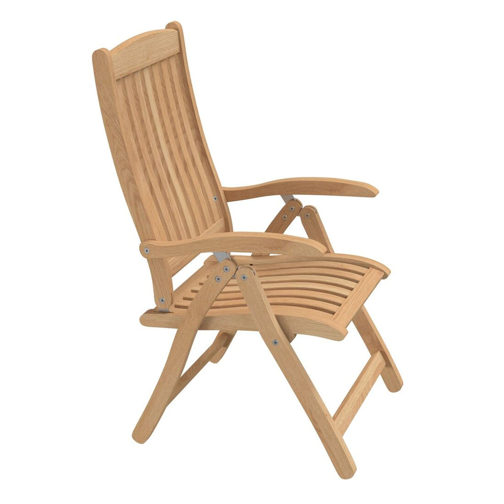 Montert Klappstol ute Takoma regulerbar teak 57x67 cm i hage