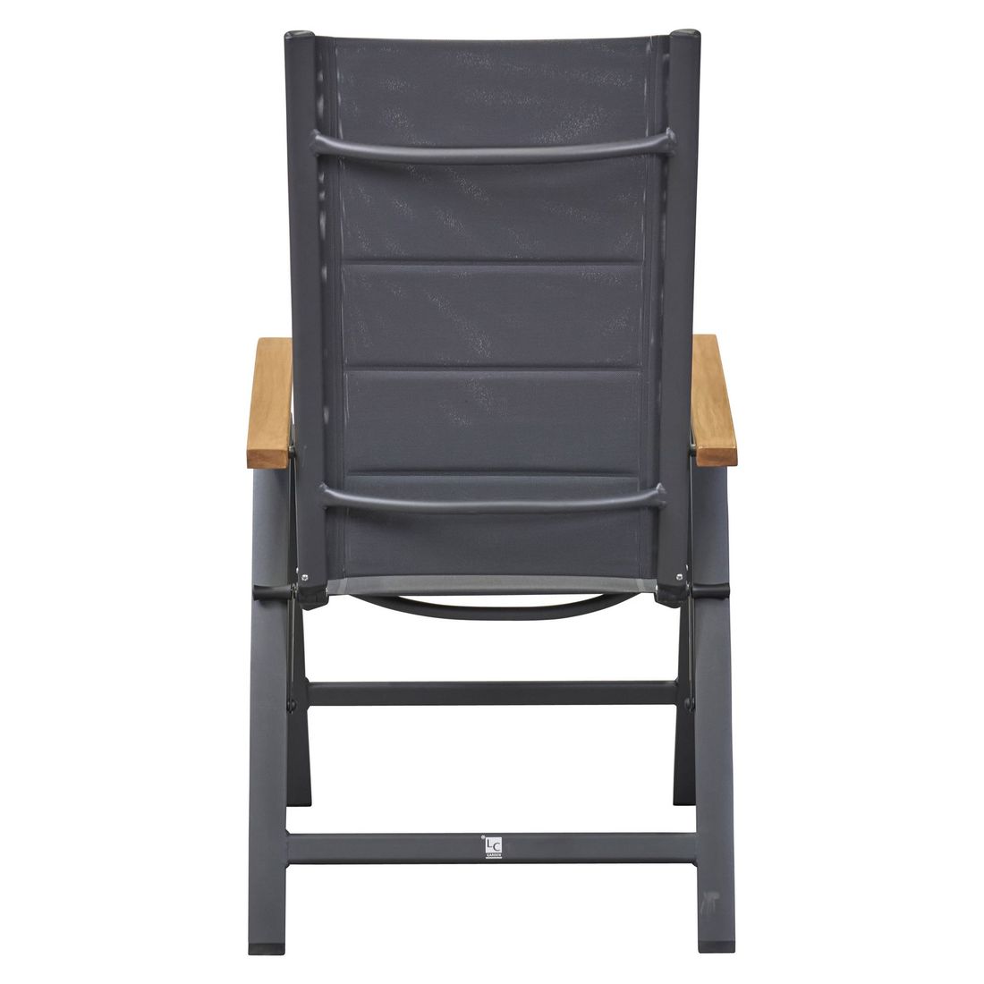 Klappstol ute Unicamo aluminium/textilen med justerbar rygg