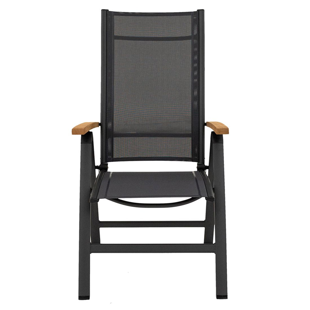 Klappstol ute Unicamo aluminium/textilen - LC Garden bakside