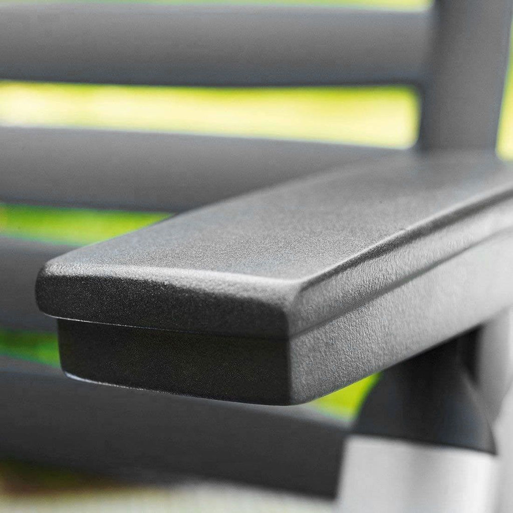 Klappstol ute Wave aluminium/plast antrasitt med utsikt