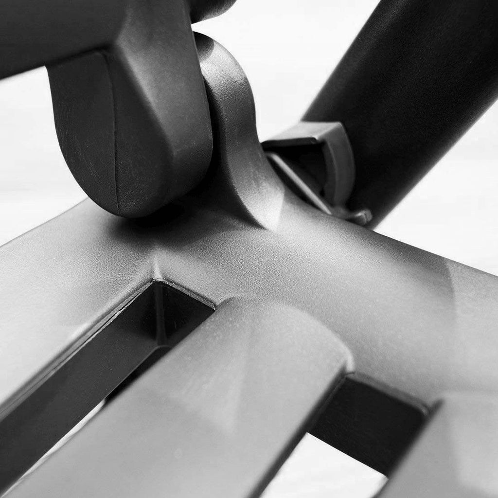 Detalj av låsemekanisme på Klappstol ute Wave aluminium/plast antrasitt