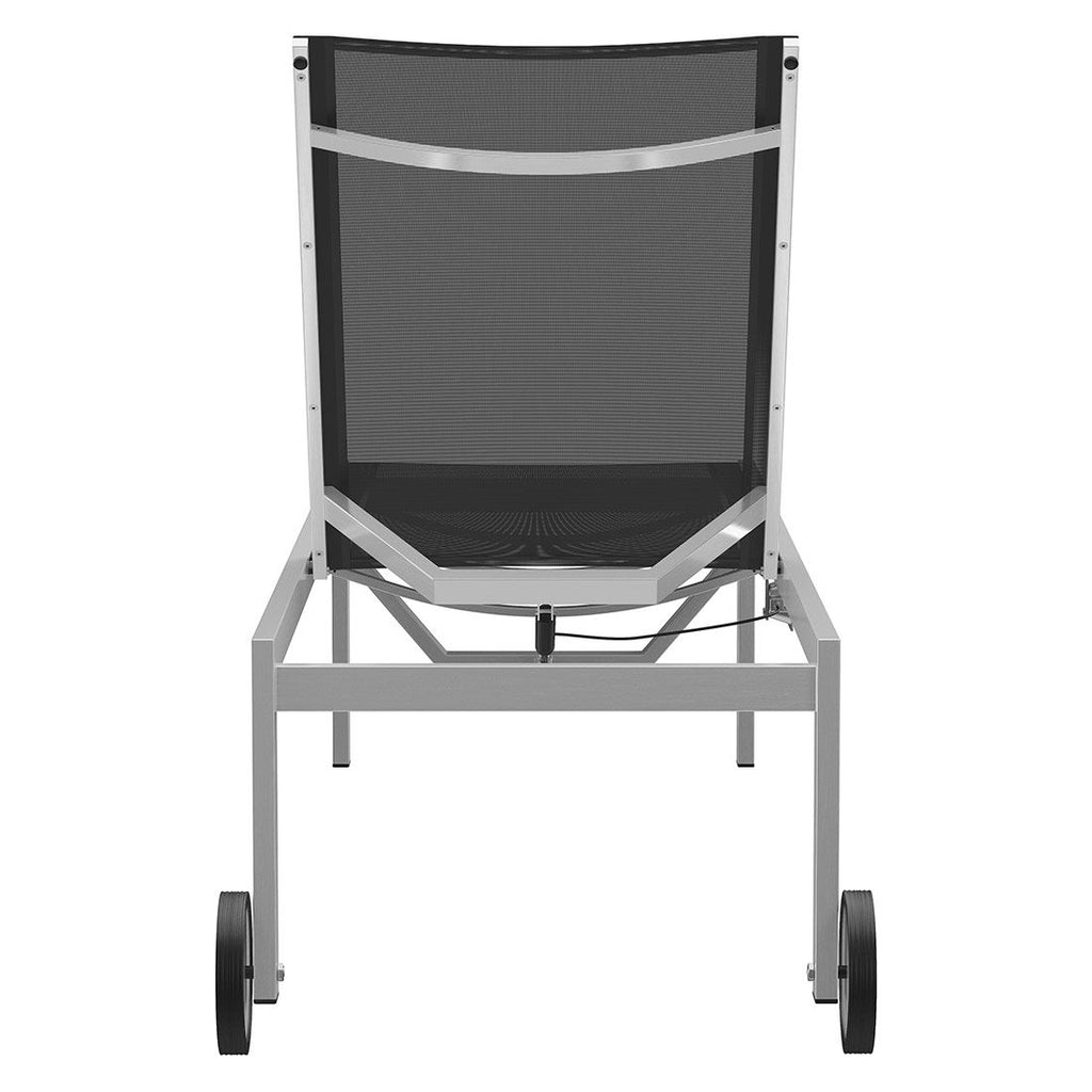 Komfort-liggestol Oviedo rustfritt stål/textilen 212 cm - OUTLIV.