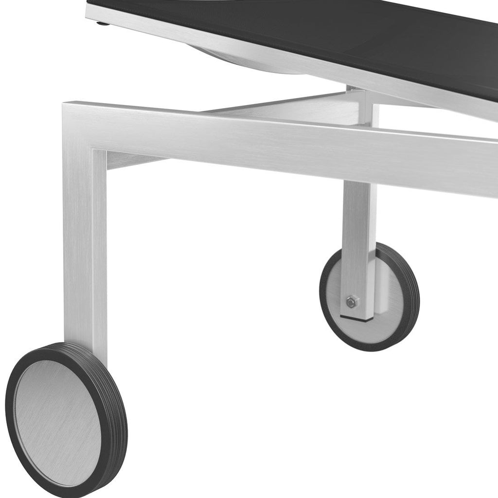 Komfort-liggestol Oviedo rustfritt stål/textilen 212 cm - OUTLIV.
