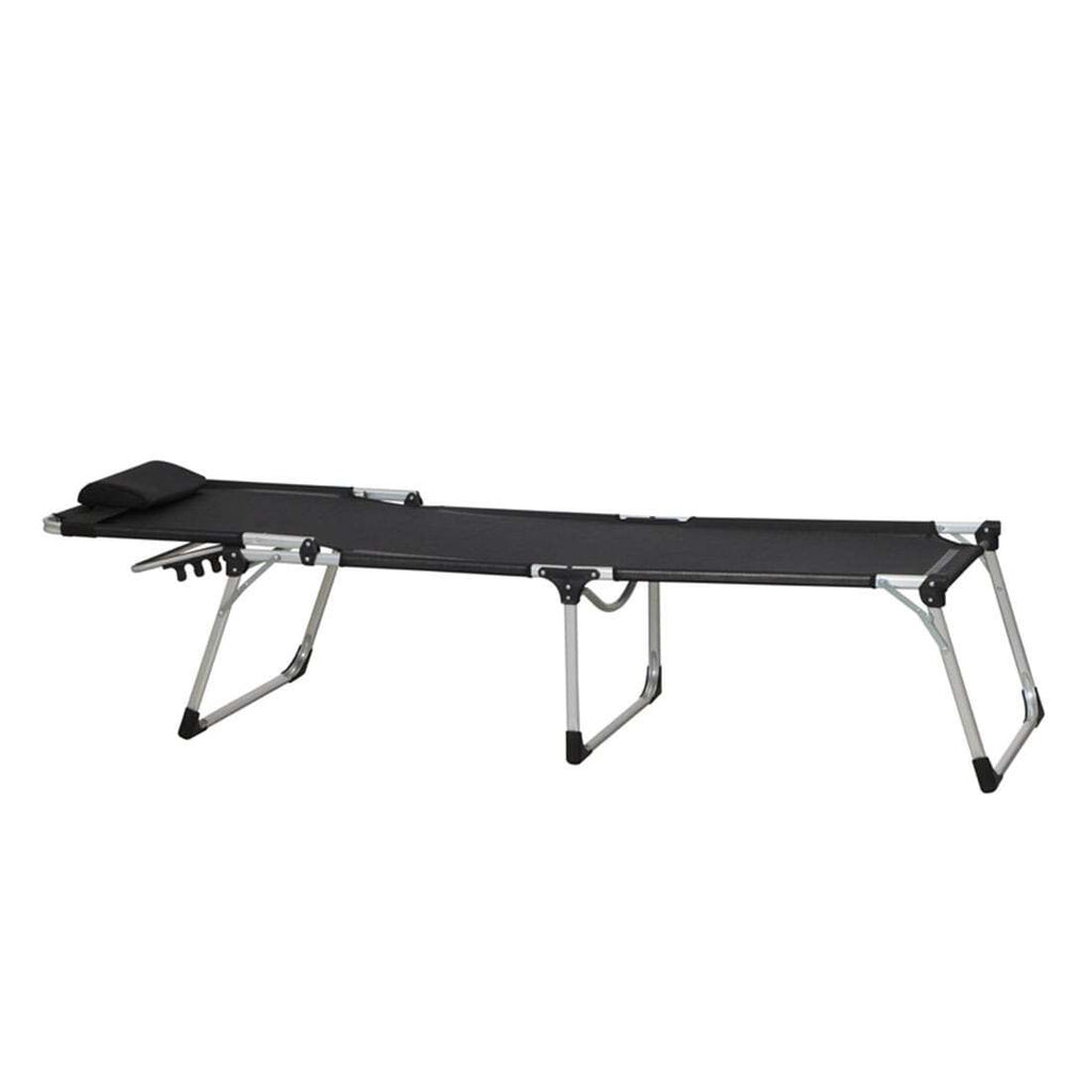 Komfort-liggestol Sole aluminium/textilen bakside