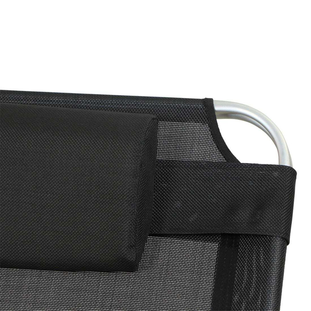 Montert Komfort-liggestol Sole aluminium/textilen i hage