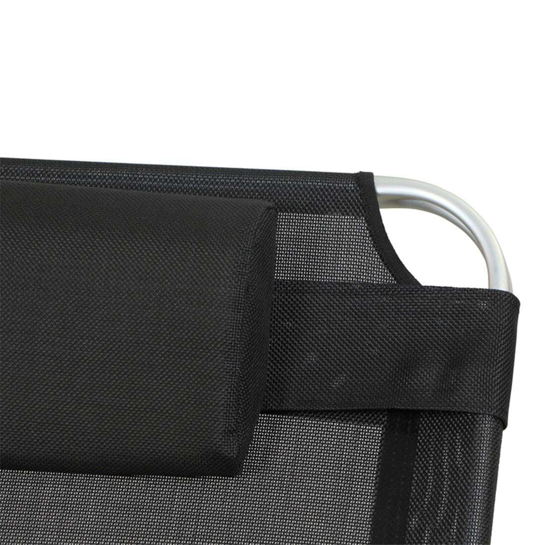 Montert Komfort-liggestol Sole aluminium/textilen i hage