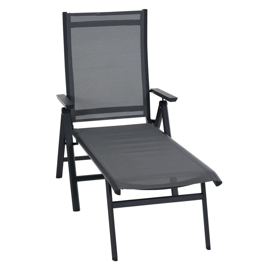 Komfort-liggestol Tauro aluminium textilen bakside
