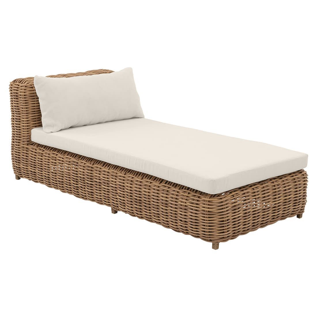 Komfort-liggestol Versailles polyrotting flettverk 90x202 cm bakside