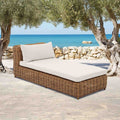 Komfort-liggestol Versailles polyrotting flettverk 90x202 cm forfra