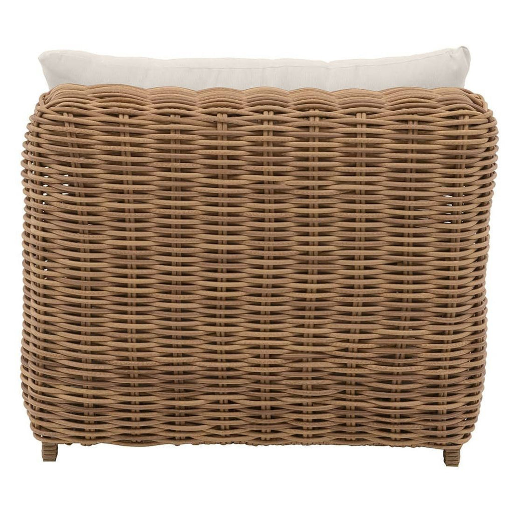 Komfort-liggestol Versailles polyrotting flettverk 90x202 cm sideprofil