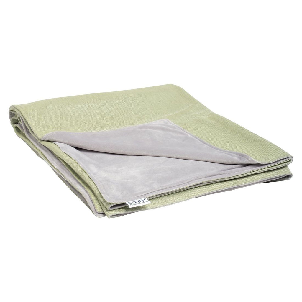 Kosepledd ute 200x156 cm polyakryl/polyester grønn - Stern forfra
