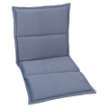 Lavrygg stolpute 46x98 cm polyester blå - GO-DE forfra