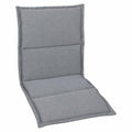 Lavrygg stolpute 48x98 cm grå syntetisk stoff forfra