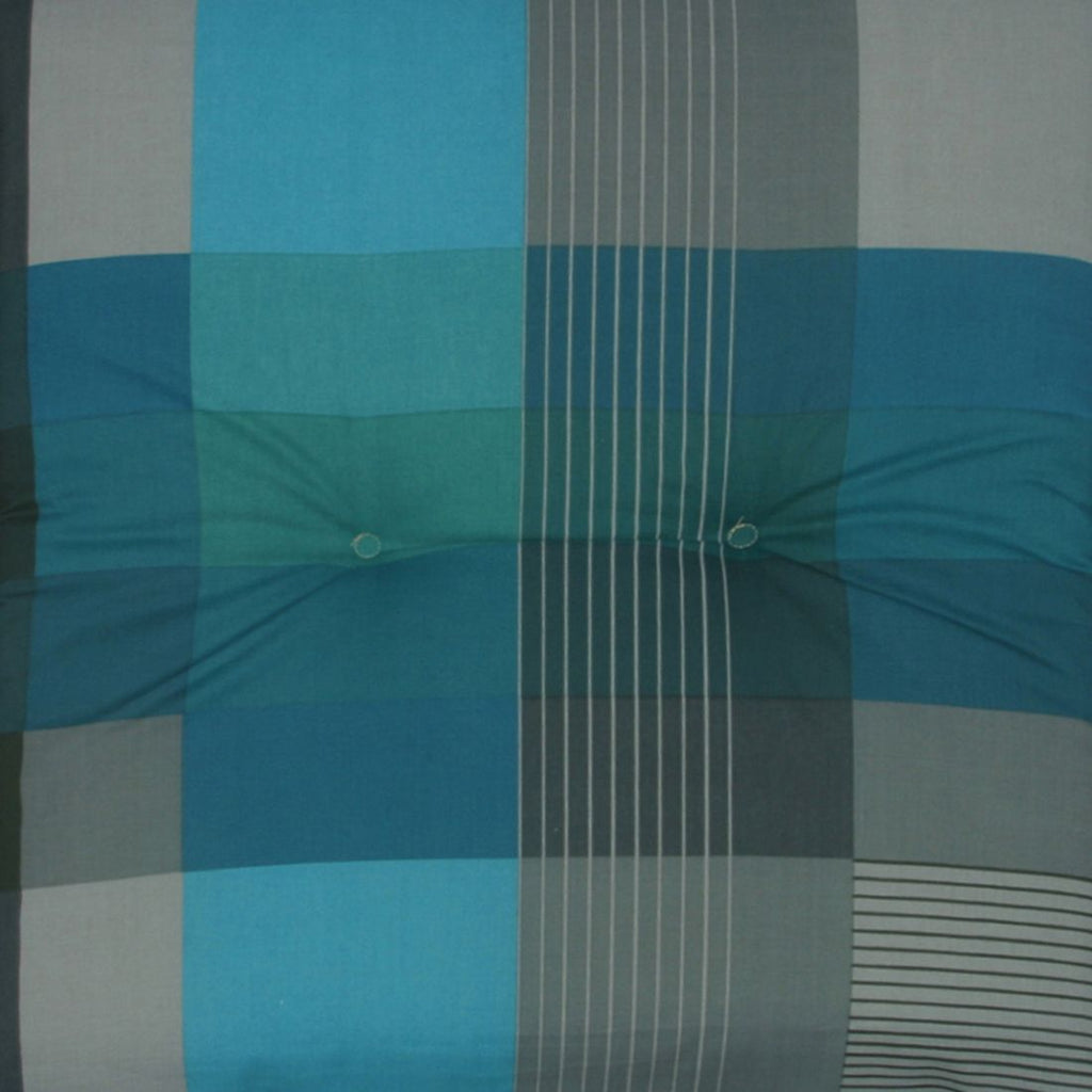 Nærbilde av polstring på Lavrygg stolpute 50x100 cm blandet stoff blå