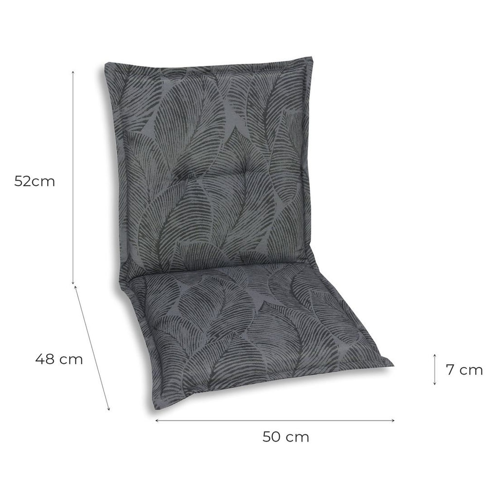 Lavrygg stolpute 50x100 cm blandingsstoff antrasitt - GO-DE bakside