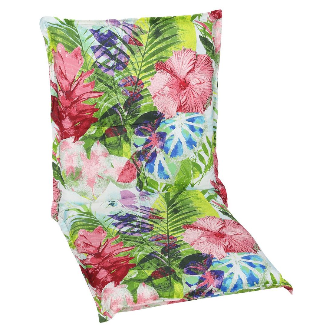 Lavrygg stolpute 50x100 cm flerfarget blandingsstoff forfra