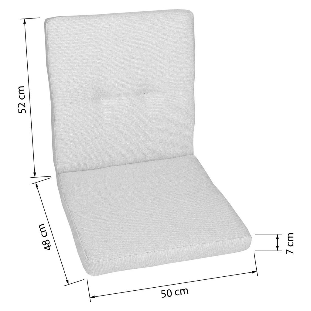 Lavrygg stolpute 50x100 cm olefin taupe bakside