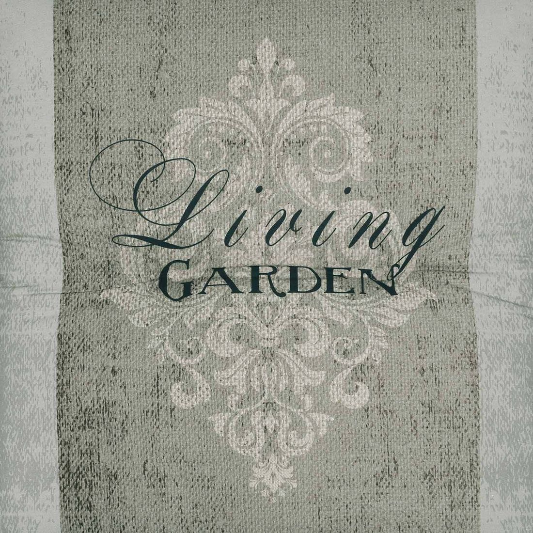 Lavrygg stolpute 50x100 cm polyester beige - GO-DE nærbilde materiale