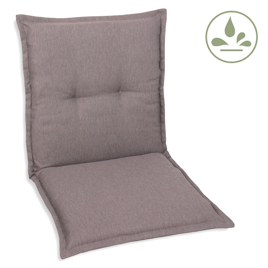 Oversikt av Lavrygg stolpute 50x100 cm polyester grå - GO-DE i hagemiljø