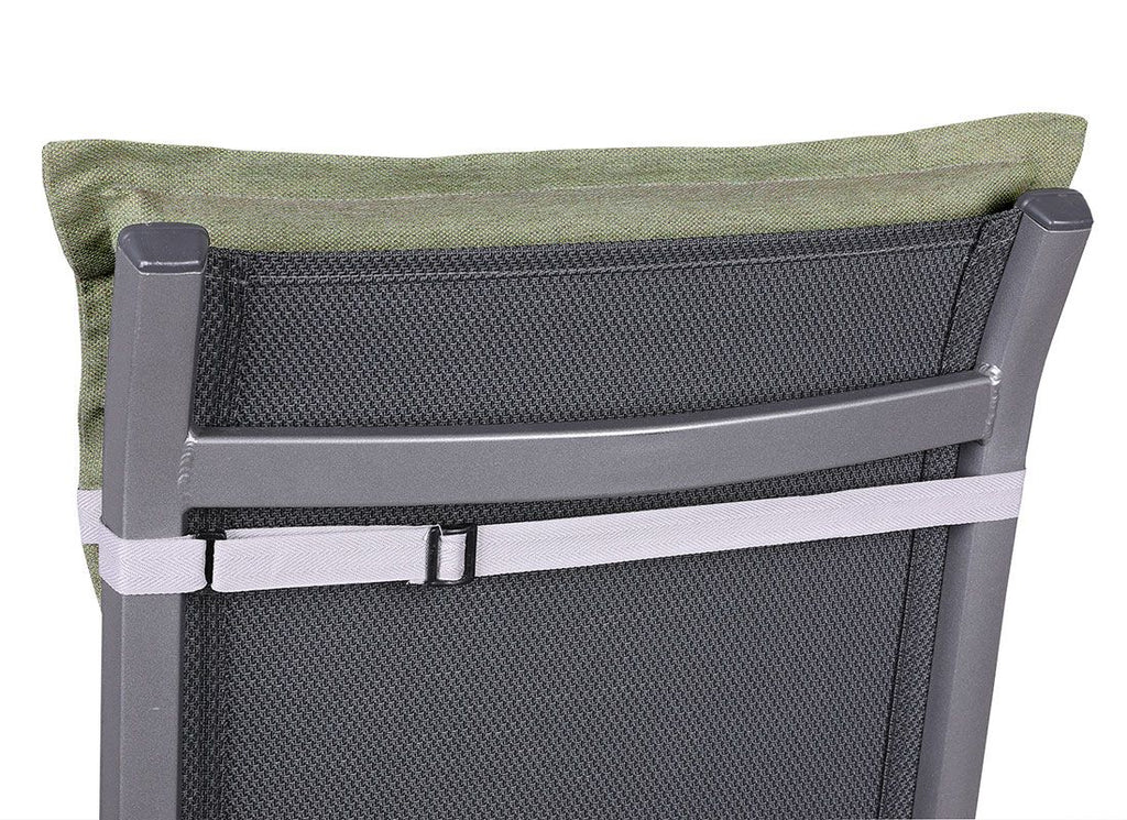 Lavrygg stolpute 50x100 cm polyester grønn - GO-DE bakside