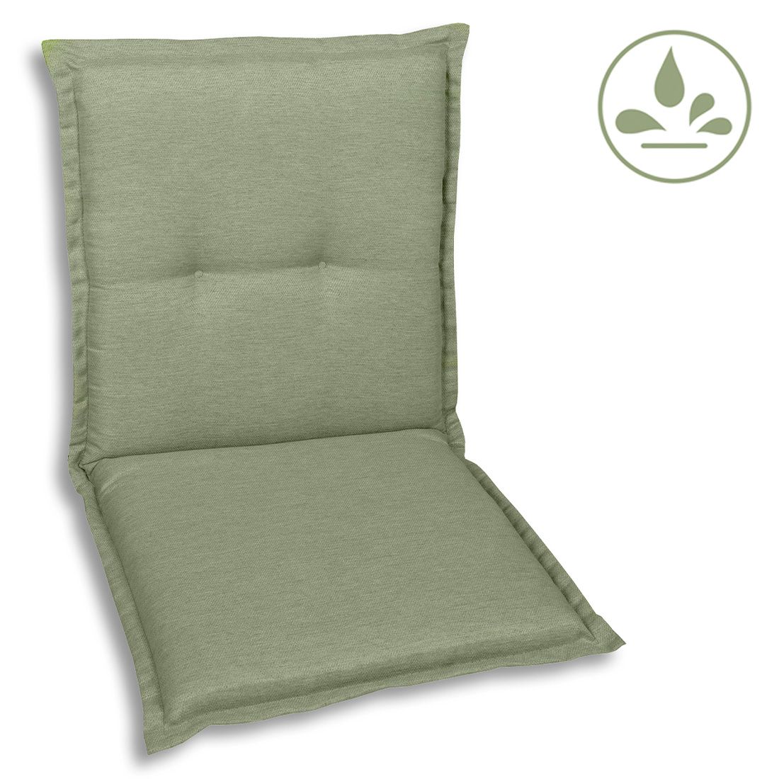 Lavrygg stolpute 50x100 cm polyester grønn - GO-DE full oversikt