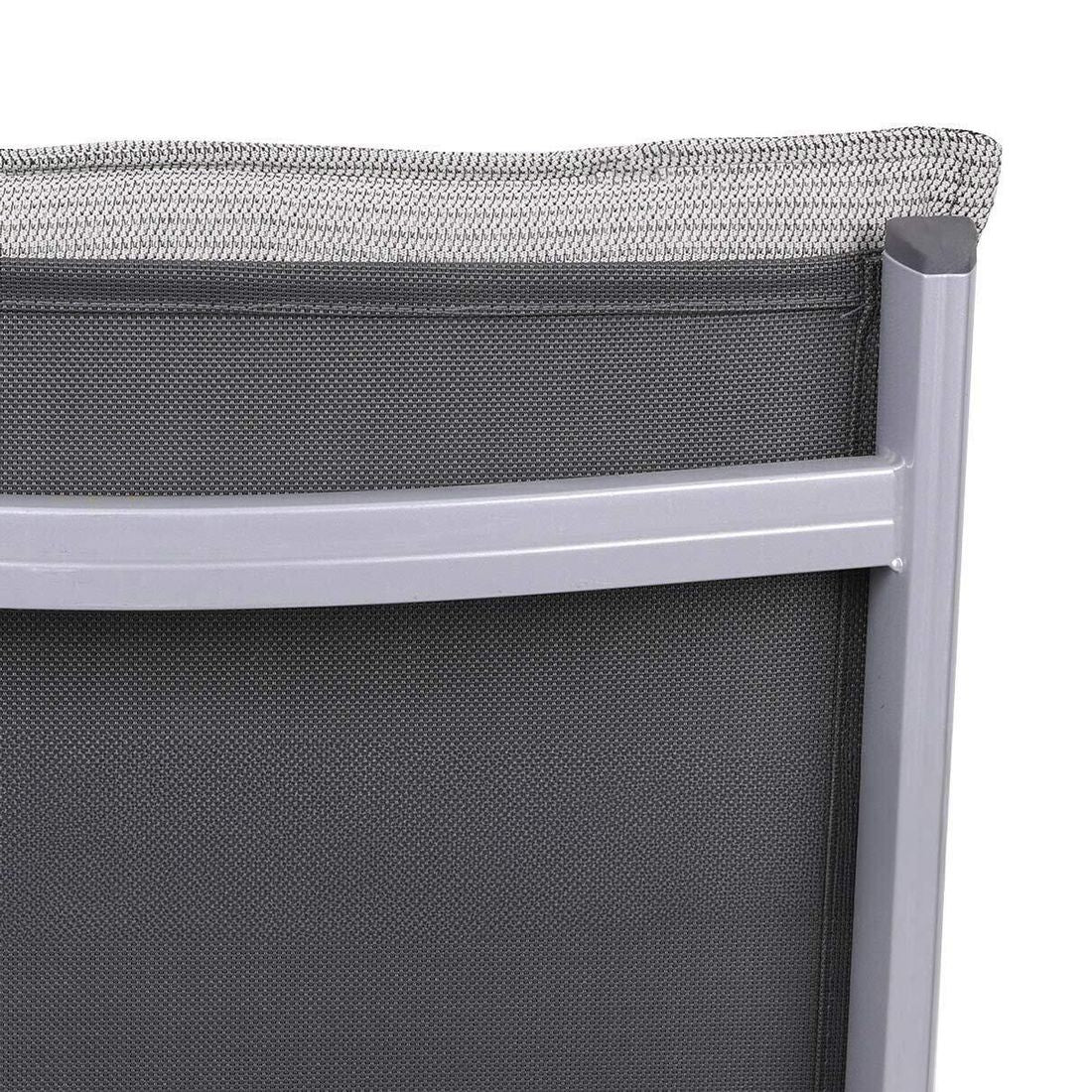 Lavrygg stolpute 50x100 cm polyester taupe - GO-DE detalj av tekstil