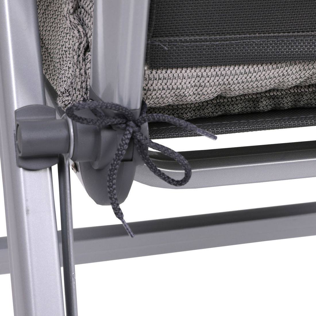 Lavrygg stolpute 50x100 cm polyester taupe - GO-DE montert på stol