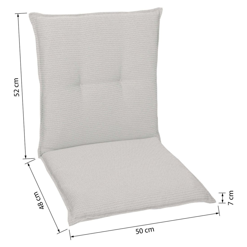 Bakside av Lavrygg stolpute 50x100 cm polyester turkis - GO-DE