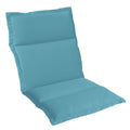 Lavrygg stolpute 50x98 cm lysblå blandingsstoff - OUTLIV forfra