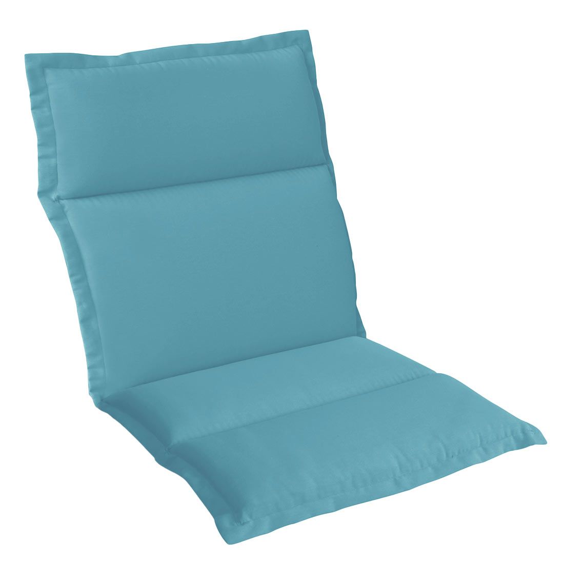Lavrygg stolpute 50x98 cm lysblå blandingsstoff - OUTLIV forfra