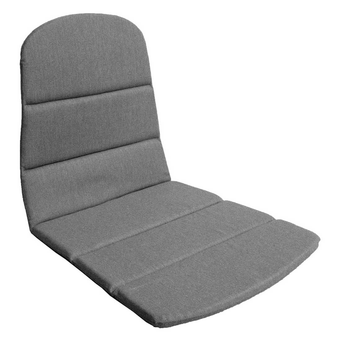 Lavrygg stolpute Breeze 46x87 cm akryl grå forfra