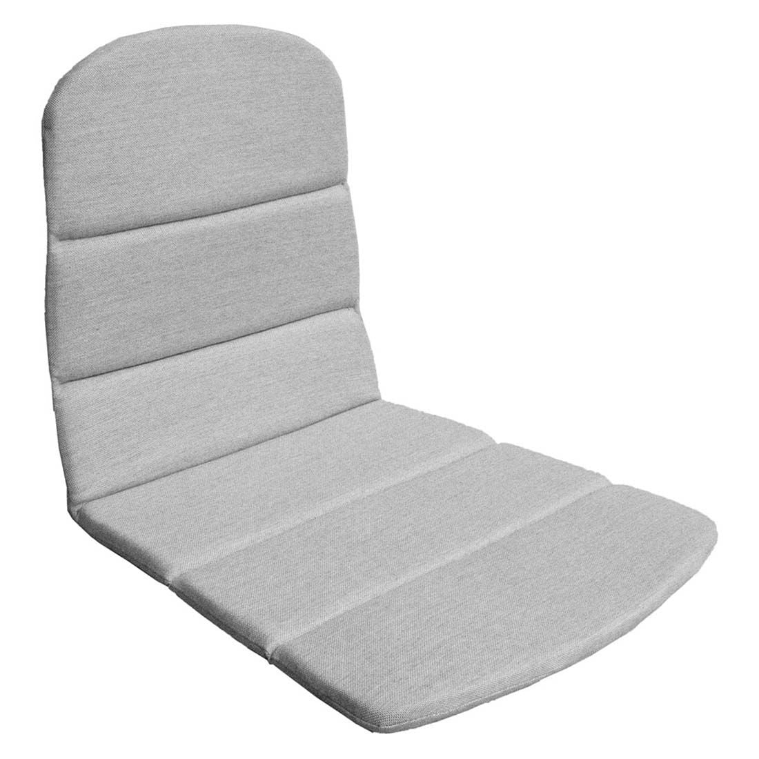 Lavrygg stolpute Breeze 46x87 cm akryl lysgrå forfra