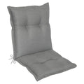 Lavrygg stolpute Capri 50x103 cm grå kunstfiber forfra