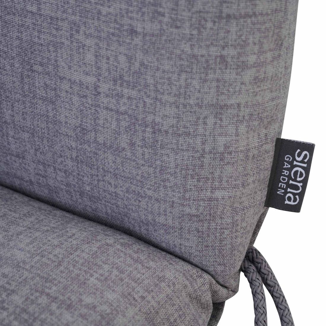 Detalj av stoff og polstring på Lavrygg stolpute Comfort