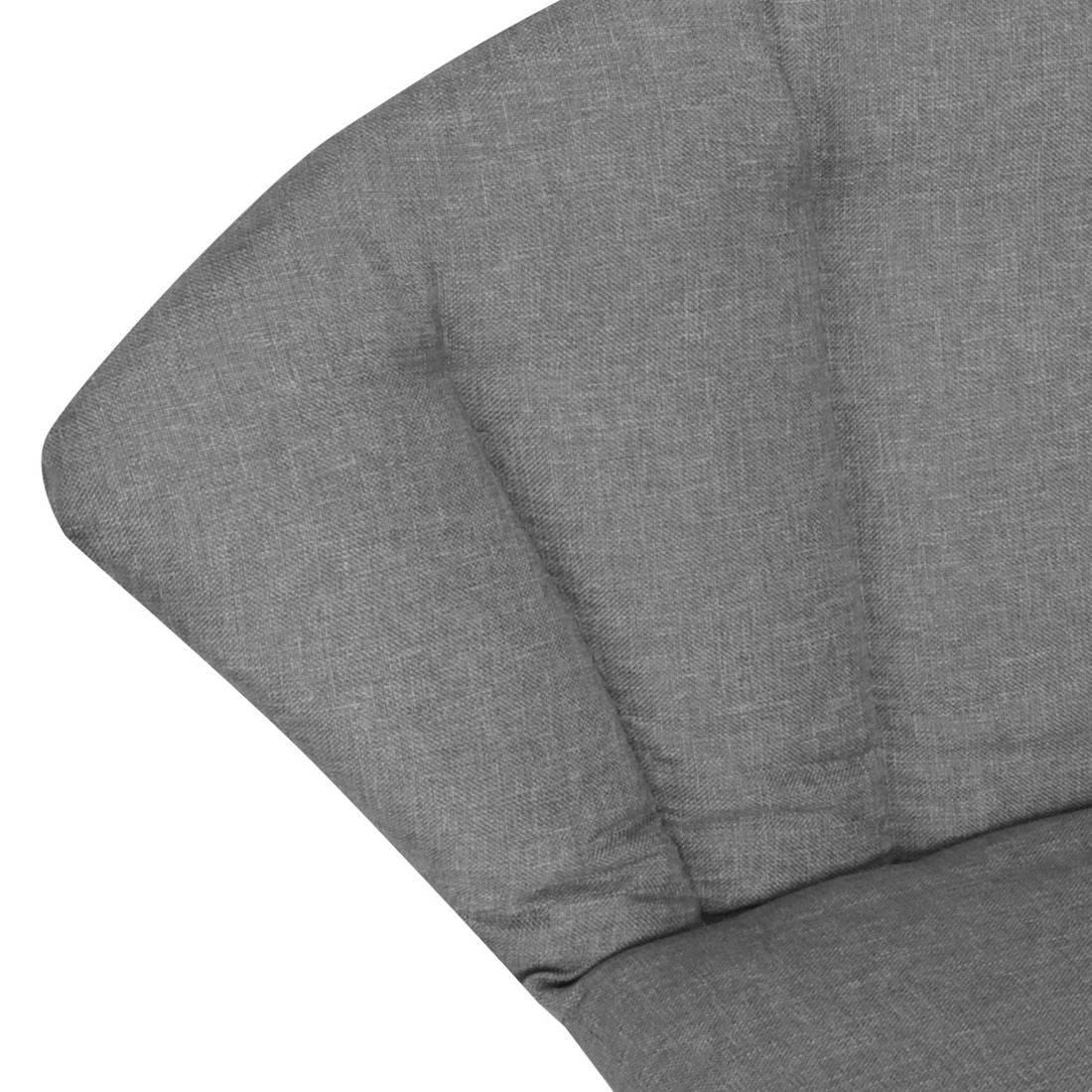 Detalj av materialet på Lavrygg stolpute Elegance 48,5x87,5 cm grå polypropylen