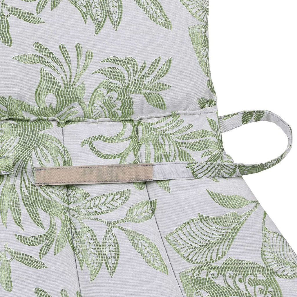 Montert Lavrygg stolpute Elegance 48x77 cm hvit på hage stol