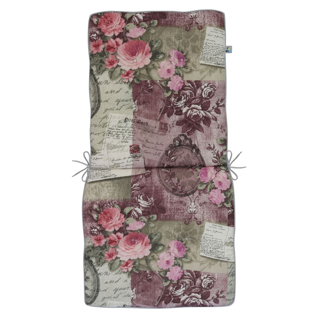 Lavrygg stolpute Excelsior 43x95 cm rosa blandingsstoff detalj