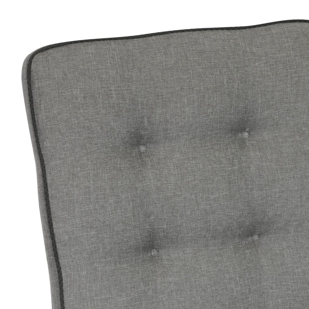 Lavrygg stolpute Excelsior 43x95 cm grå kunstfiber montert på stol
