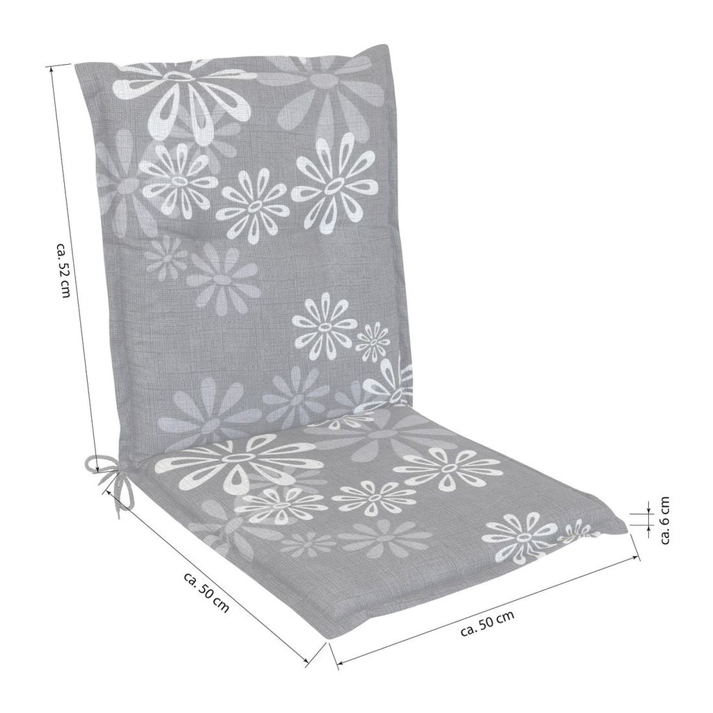 Lavrygg stolpute Florence 50x102 cm antrasitt bakside