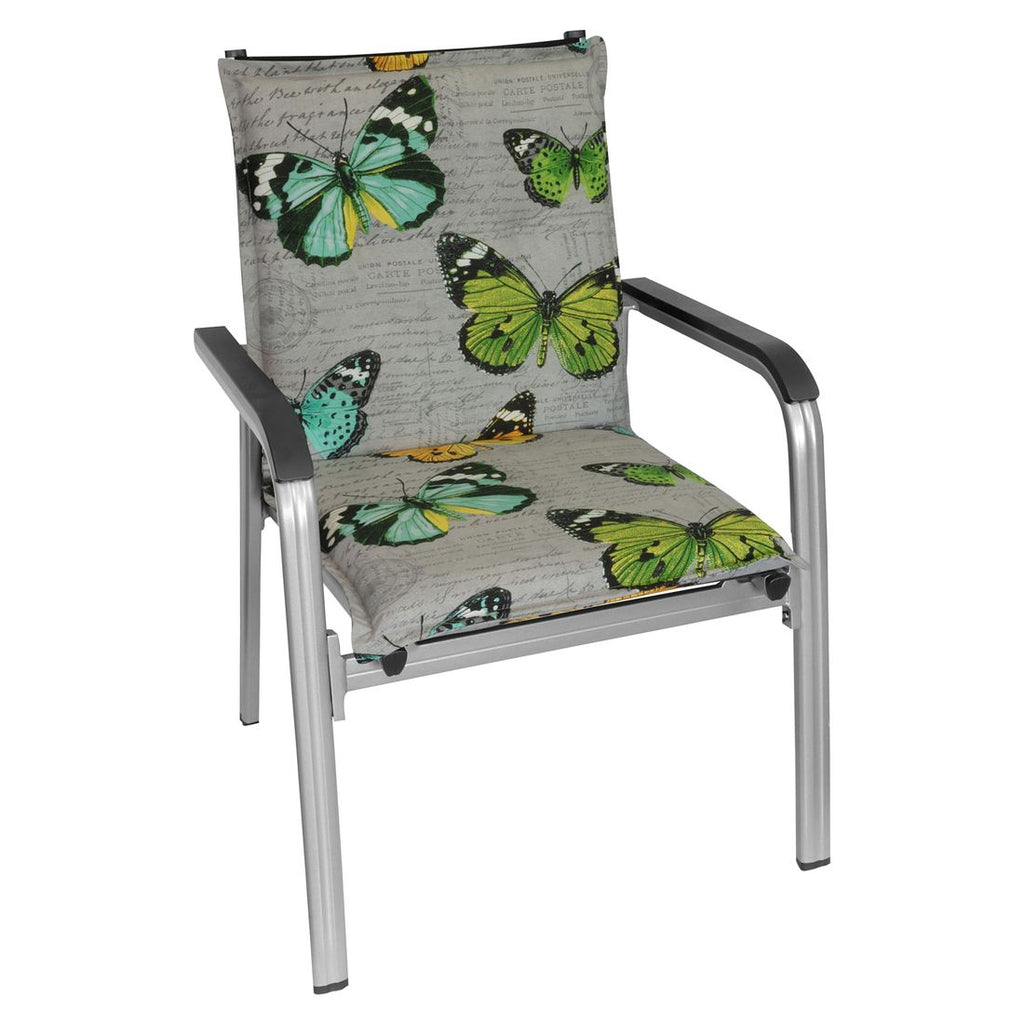 Lavrygg stolpute Florence 50x102 cm bomull natur detalj av stoff