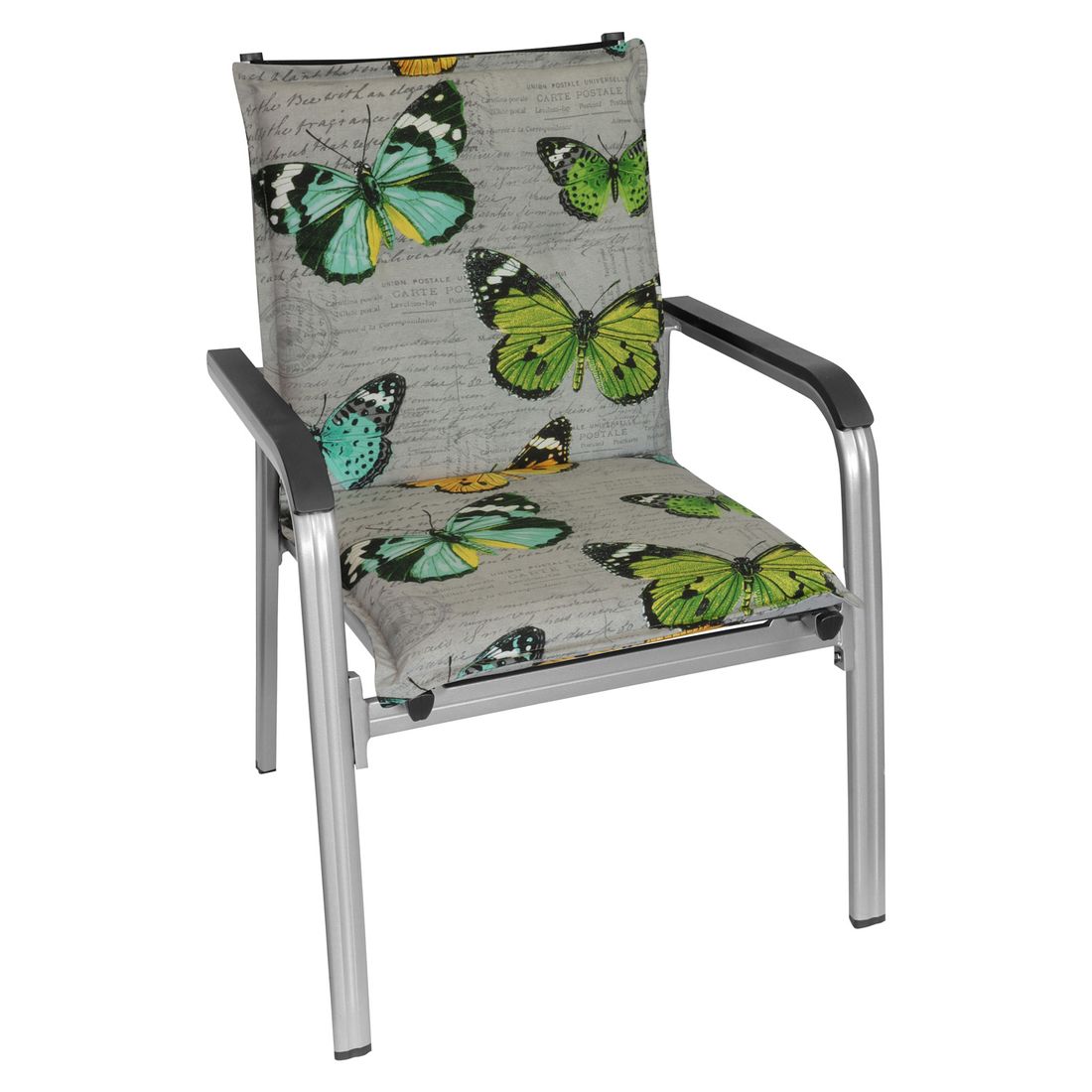 Lavrygg stolpute Florence 50x102 cm bomull natur detalj av stoff