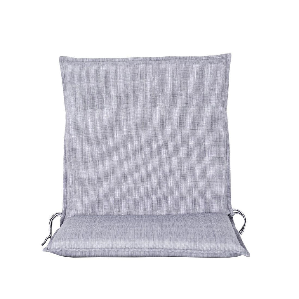 Lavrygg stolpute Pandora 50x95 cm polyester gråblå forfra