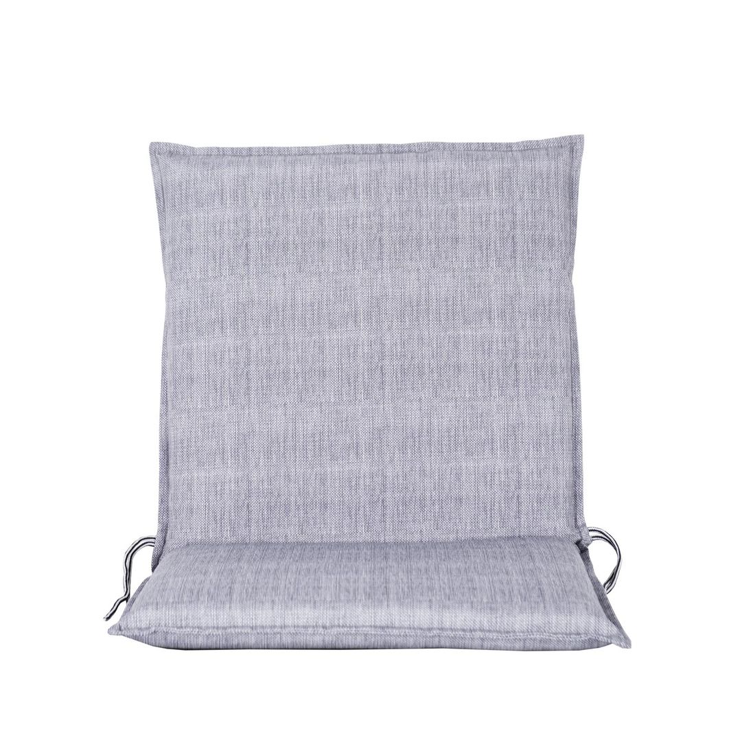 Lavrygg stolpute Pandora 50x95 cm polyester gråblå forfra