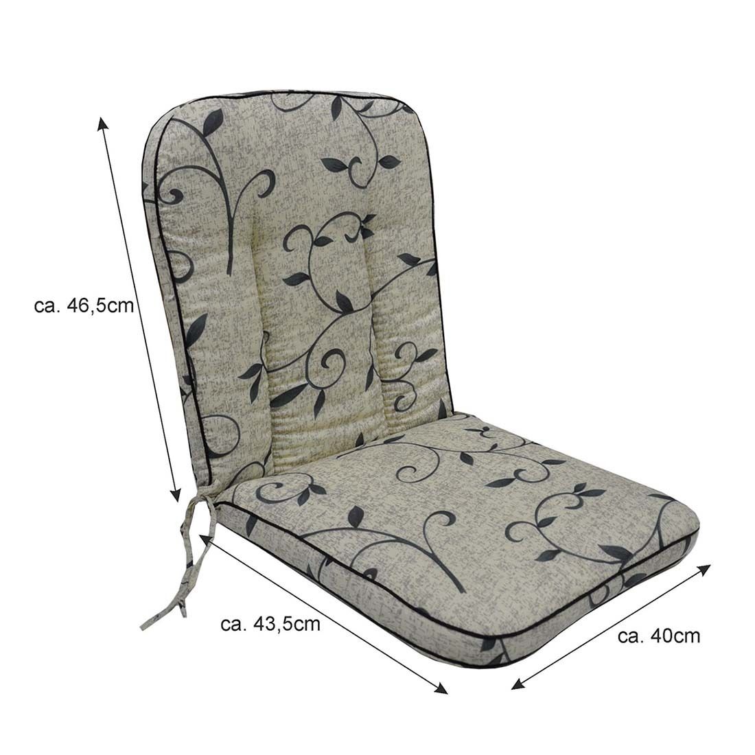 Lavrygg stolpute Romeo 40x90 cm Dralon bakside