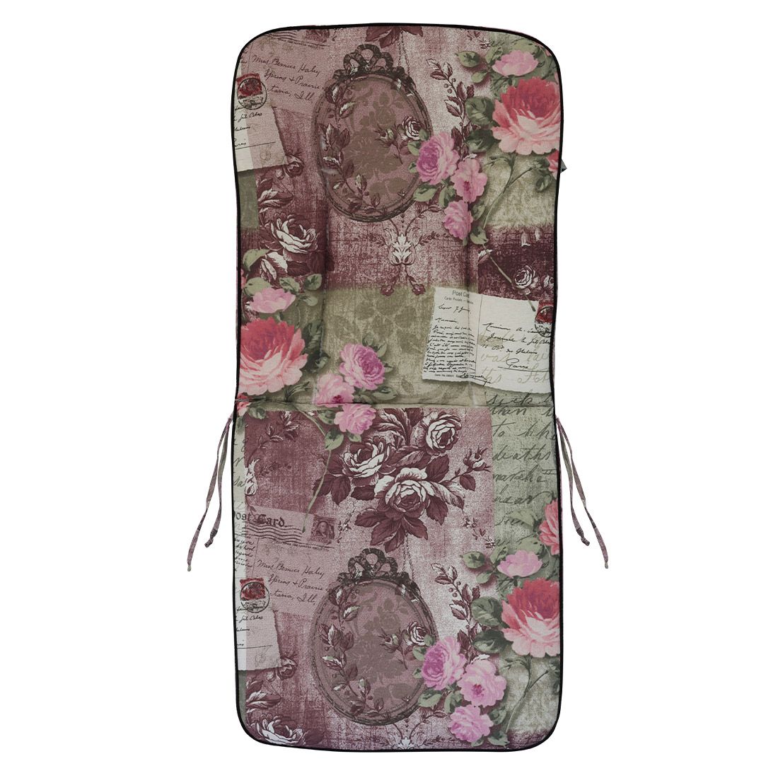 Bakside av Lavrygg stolpute Romeo blandingsstoff 40x90 cm