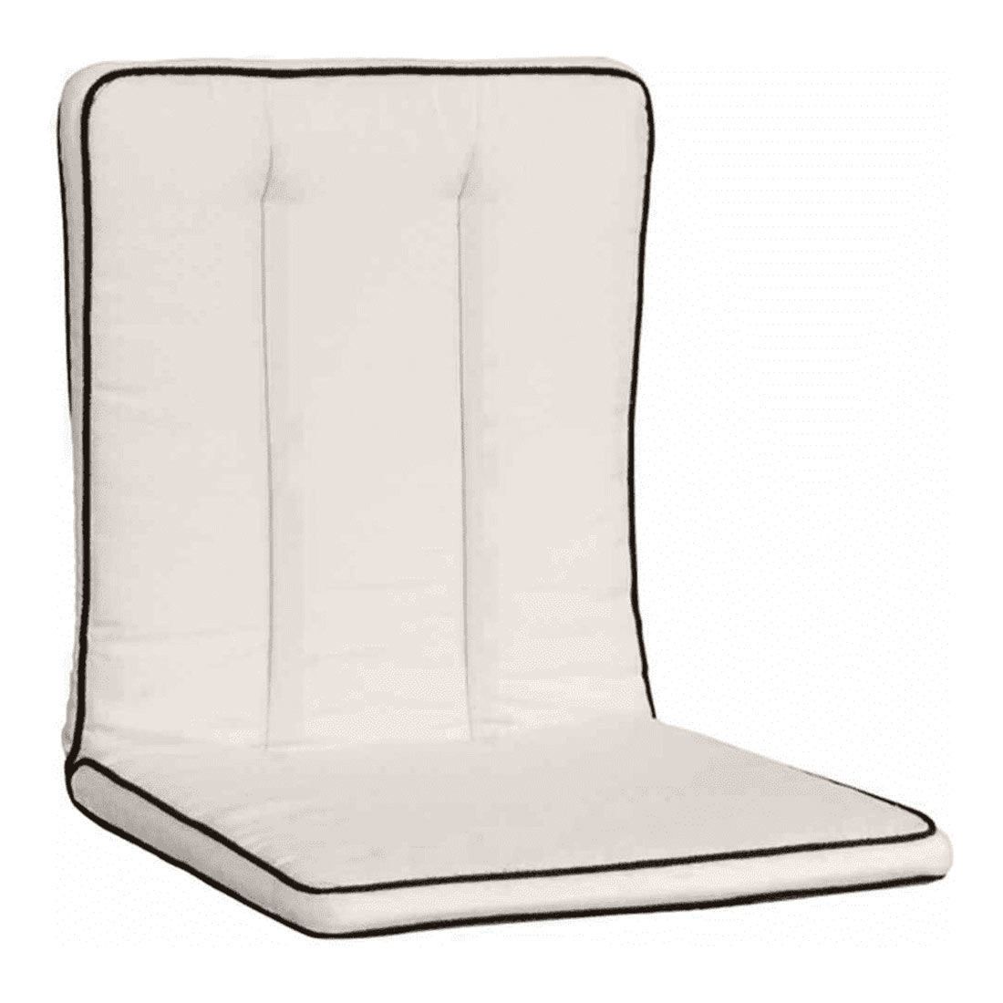 Bakside av Lavrygg stolpute Romeo blandingsstoff 44x87 cm