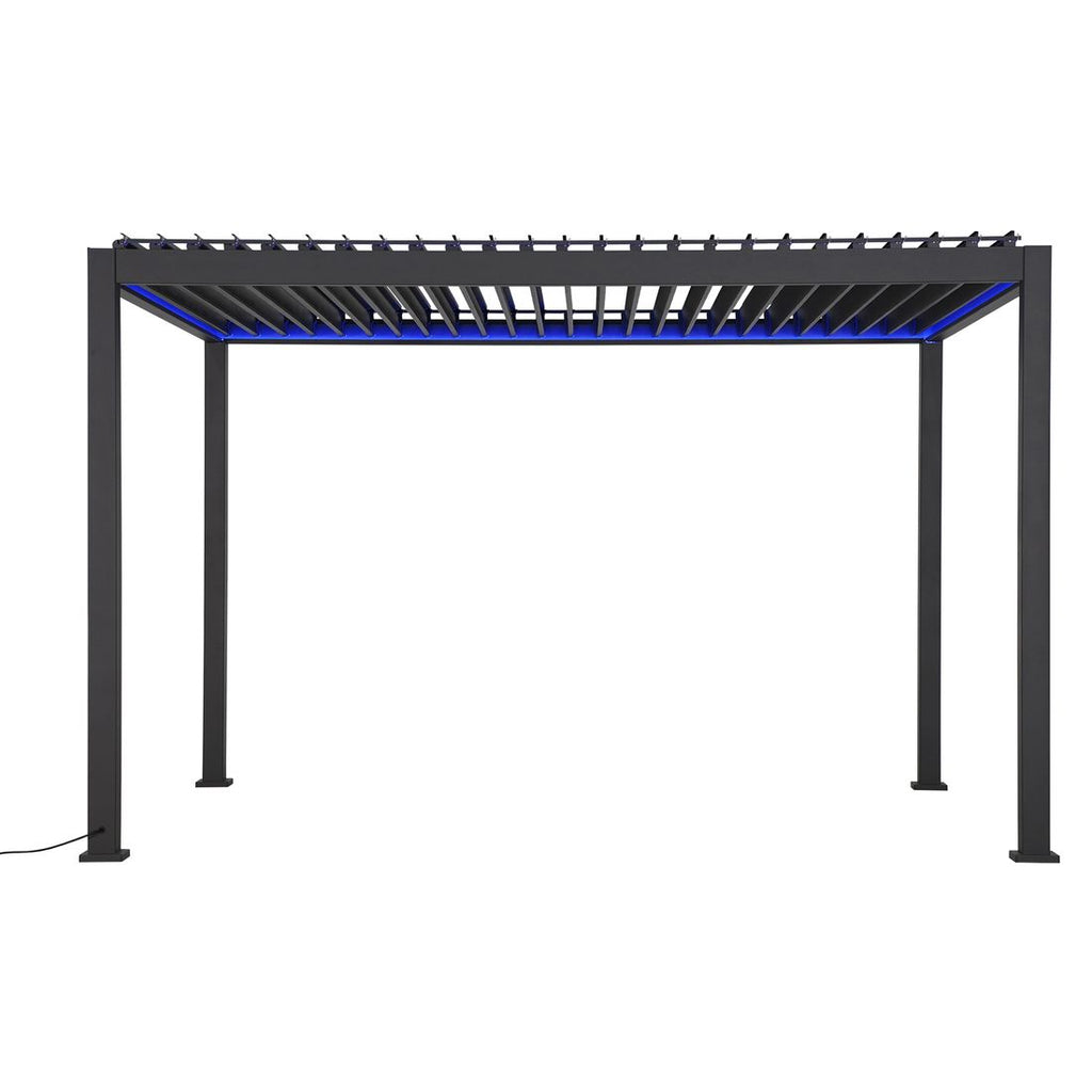 LED-lys på Pergola Deluxe e-Motion aluminium 400x300 cm